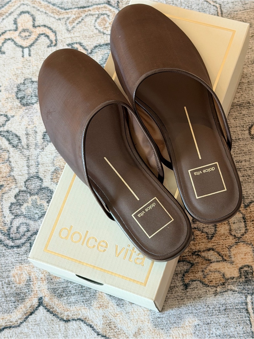 Dolce Vita Brown Slip-On Mule Slides